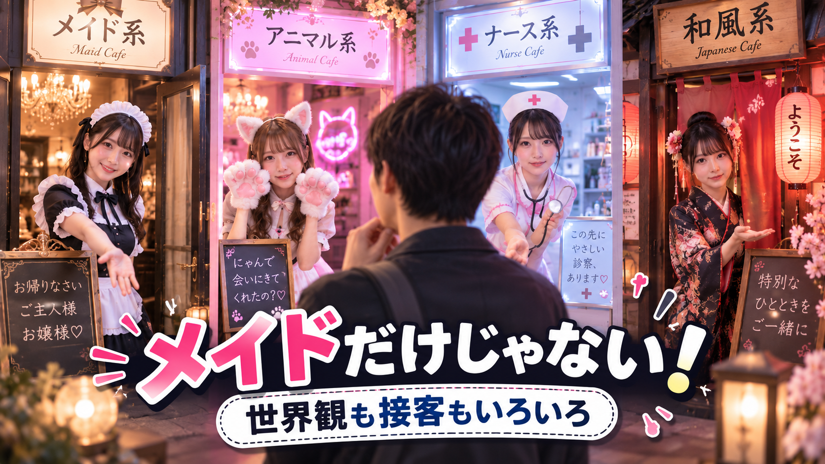 コンカフェには複数のジャンルがある